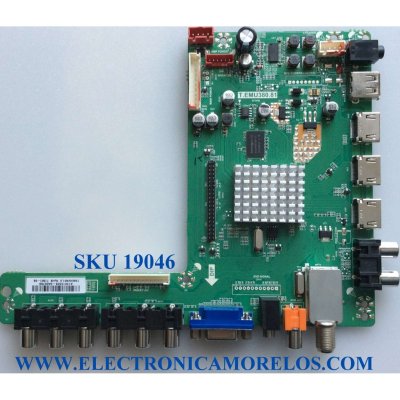 MAIN / CONTEX A13010326 / T.EMU380.81 / E254215 / PANEL'S CX390DLEDM / T390HVN01.0 / MODELO LE-39D3